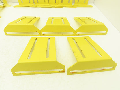 Allen Bradley 60-2722  2x6" Conveyor Sensor Reflector Bracket Yellow  Lot of 14