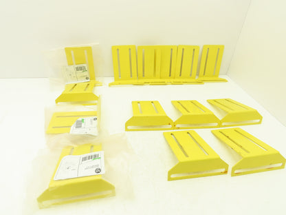 Allen Bradley 60-2722  2x6" Conveyor Sensor Reflector Bracket Yellow  Lot of 14