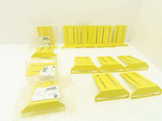 Allen Bradley 60-2722  2x6" Conveyor Sensor Reflector Bracket Yellow  Lot of 14