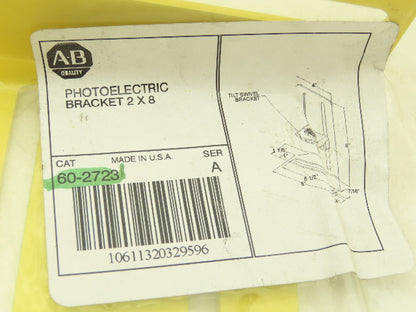 Allen Bradley 60-2723  2x8" Conveyor Sensor Reflector Bracket Yellow  Lot of 5