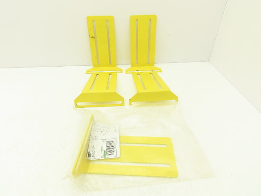 Allen Bradley 60-2723  2x8" Conveyor Sensor Reflector Bracket Yellow  Lot of 5