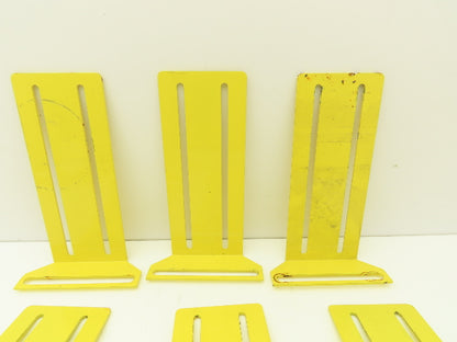 Allen Bradley 60-2724  2x10" Conveyor Sensor Reflector Bracket Yellow  Lot of 7
