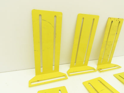 Allen Bradley 60-2724  2x10" Conveyor Sensor Reflector Bracket Yellow  Lot of 7