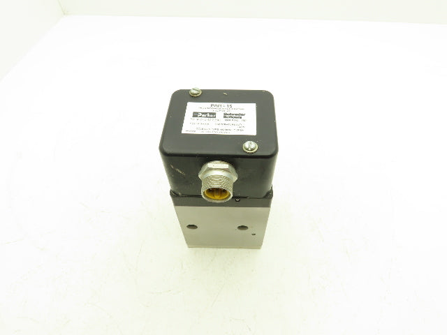 Parker W21542779B Pneumatic Solenoid Valve N/O 24VDC 150 Max PSI 3/4" NPT