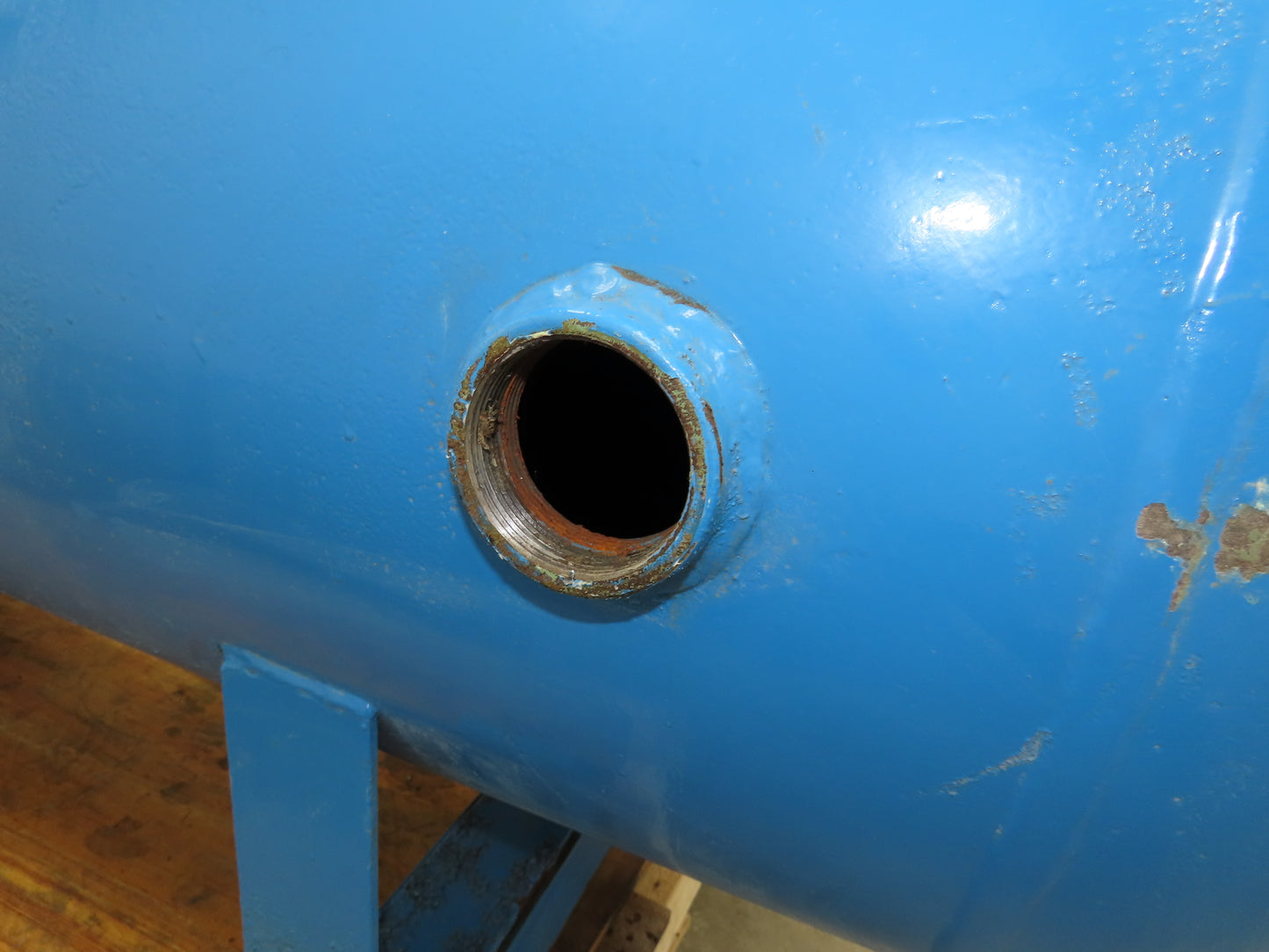 Compressed Air Receiver Tank 120 Gallon 60x24" Pneumatic Compressor Horizontal