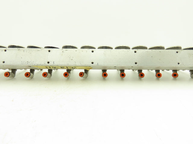 SMC ARJ310-N01-X204 15 Regulator Manifold with 16PSI Gauges