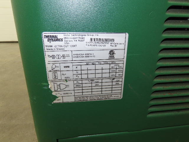 Thermal Dynamics 100XT Ultra Cut High Precision Plasma Cutting System 35' Leads