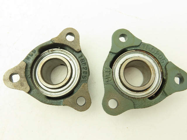 HLU TRD205  SC1-205 3-Bolt Flange Ball Bearing 1" Bore S6205-16 Lot of 10