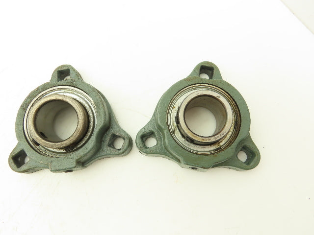 HLU TRD205  SC1-205 3-Bolt Flange Ball Bearing 1" Bore S6205-16 Lot of 10