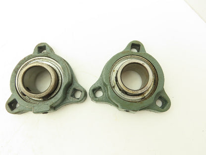 HLU TRD205  SC1-205 3-Bolt Flange Ball Bearing 1" Bore S6205-16 Lot of 10