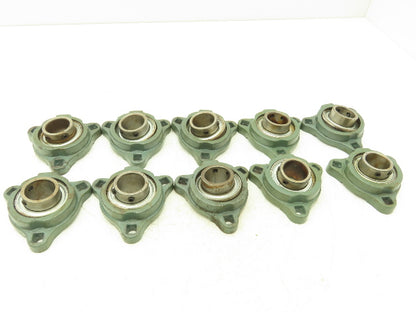 HLU TRD205  SC1-205 3-Bolt Flange Ball Bearing 1" Bore S6205-16 Lot of 10