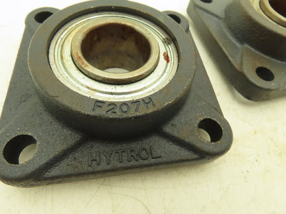 Hytrol F207H 4-Bolt Flange Mount Conveyor Pulley Bearing 1-7/16" Bore  Lot of 2