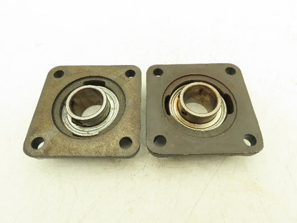 Hytrol F207H 4-Bolt Flange Mount Conveyor Pulley Bearing 1-7/16" Bore  Lot of 2