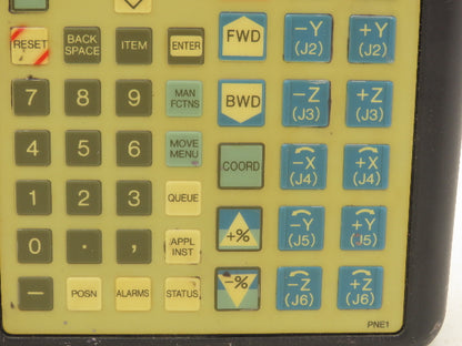 Fanuc A05B-2308-C300 Robot Teach Pendant Keypad Cracked Screen Cover