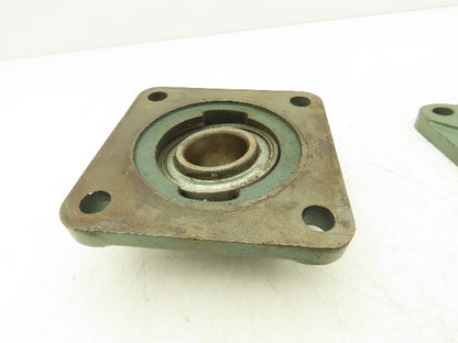 Hytrol F206H 4-Bolt Flange Mount Conveyor Pulley Bearing 1-3/16" Bore  Lot of 5