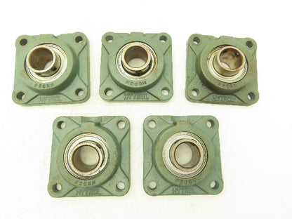 Hytrol F206H 4-Bolt Flange Mount Conveyor Pulley Bearing 1-3/16" Bore  Lot of 5