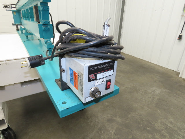 Parts Feeder Linear Conveyor Vibration Magnetic 45" Base 86" Frame 120V Coil