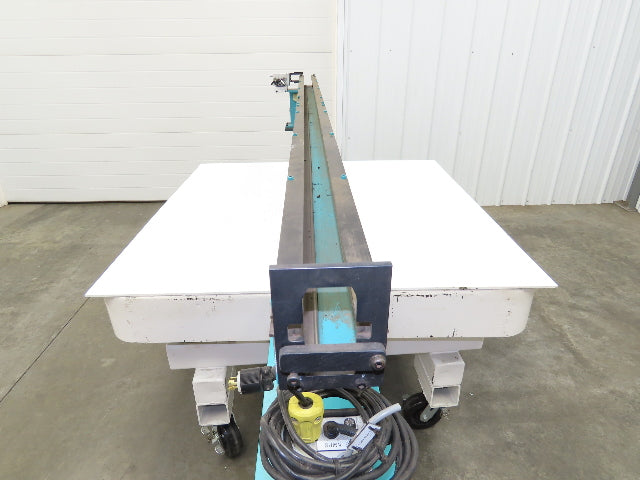 Parts Feeder Linear Conveyor Vibration Magnetic 45" Base 86" Frame 120V Coil