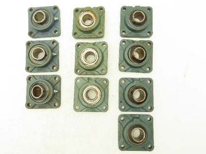 Hytrol/Dodge/AMI F206H SC206 4-Bolt Flange Mount Bearing 1-3/16" Bore  Lot of 10