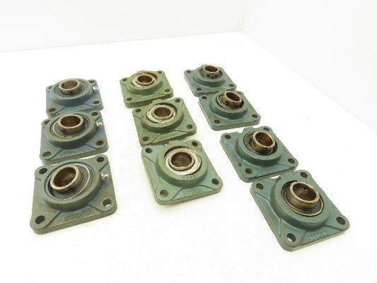 Hytrol/Dodge/AMI F206H SC206 4-Bolt Flange Mount Bearing 1-3/16" Bore  Lot of 10