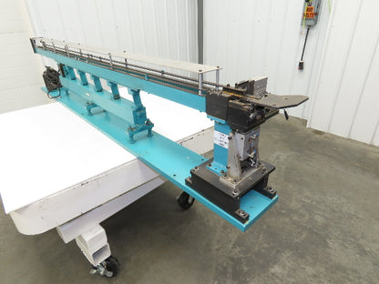 Parts Feeder Linear Conveyor Vibration Magnetic 45" Base 86" Frame 120V Coil