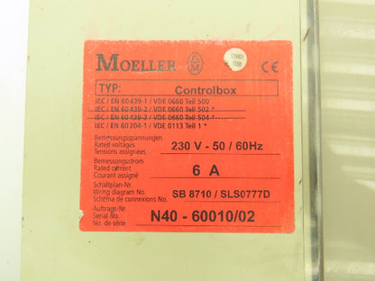 Moeller SB 8710 / SLS0777D Safety Lockout System Controlbox 230V 50/60Hz 6A