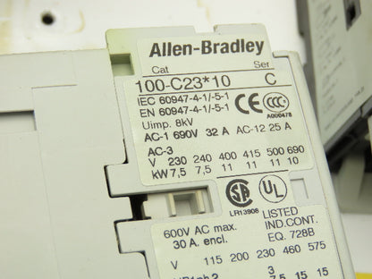 Allen Bradley 103H-NX2D Reversing Motor Starter Enclosed Disconnect 140M-C2E-C10
