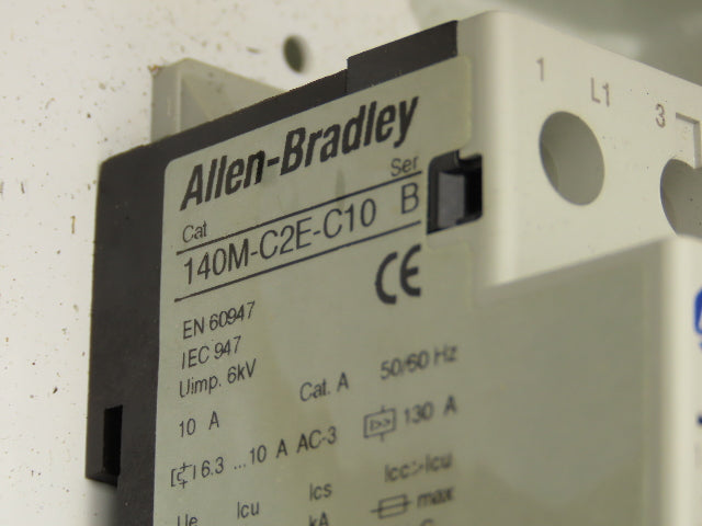 Allen Bradley 103H-NX2D Reversing Motor Starter Enclosed Disconnect 140M-C2E-C10