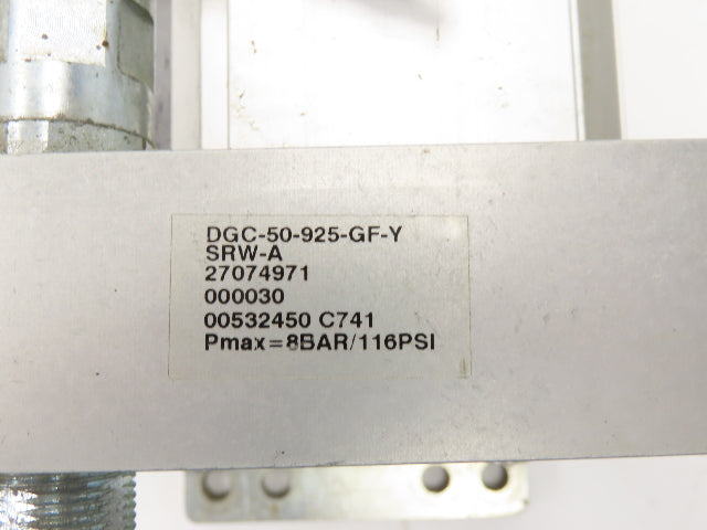 Festo DGC-50-925-GF-Y Pneumatic Linear Drive Slide 50mm Bore 925mm Stroke