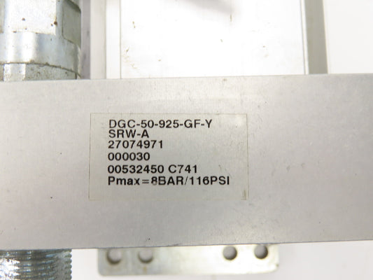 Festo DGC-50-925-GF-Y Pneumatic Linear Drive Slide 50mm Bore 925mm Stroke