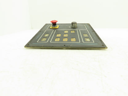 Cincinnati Milacron 3-525-0915A Operator Interface Panel w/ E-Stop *Missing Key*