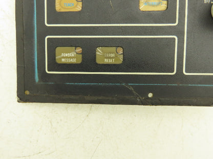 Cincinnati Milacron 3-525-0915A Operator Interface Panel w/ E-Stop *Missing Key*
