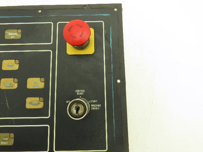 Cincinnati Milacron 3-525-0915A Operator Interface Panel w/ E-Stop *Missing Key*