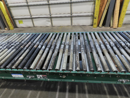 Dematic 42"x 61' 6" Accumulating Roller Conveyor Belt Drive 40"BF 460V 168FPM