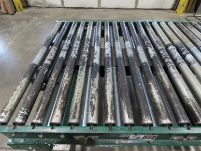 Dematic 42"x 61' 6" Accumulating Roller Conveyor Belt Drive 40"BF 460V 168FPM