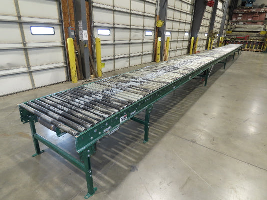 Dematic 42"x 61' 6" Accumulating Roller Conveyor Belt Drive 40"BF 460V 168FPM