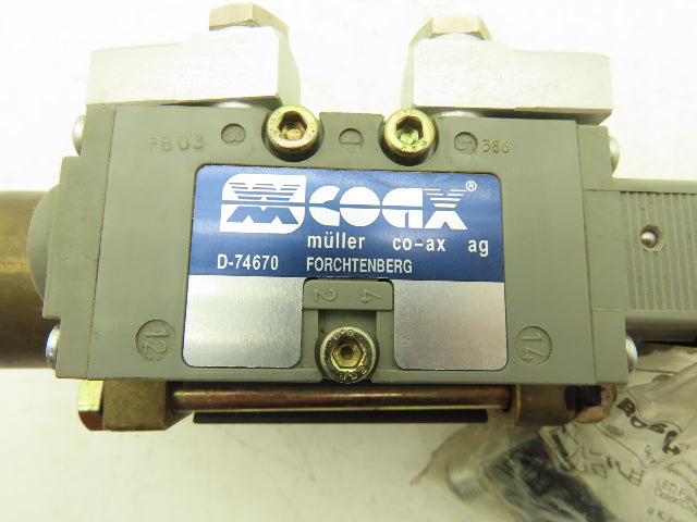 COAX 5-VMK 15 DR NC Brass Coaxial 3-Way Solenoid Valve 3/8"NPT 115V 1400PSI