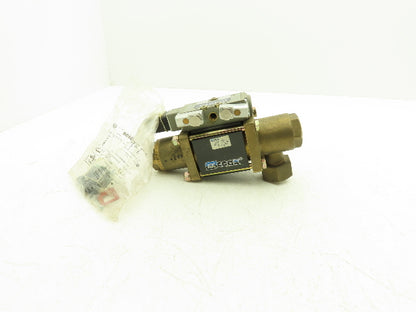 COAX 5-VMK 15 DR NC Brass Coaxial 3-Way Solenoid Valve 3/8"NPT 115V 1400PSI