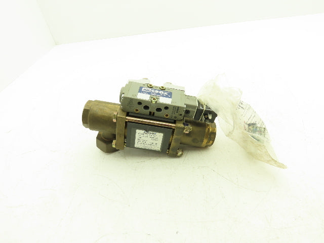 COAX 5-VMK 15 DR NC Brass Coaxial 3-Way Solenoid Valve 3/8"NPT 115V 1400PSI