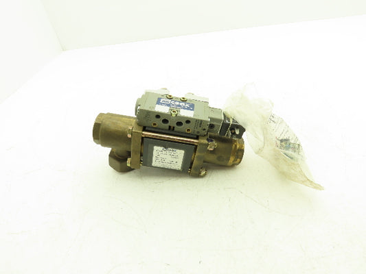 COAX 5-VMK 15 DR NC Brass Coaxial 3-Way Solenoid Valve 3/8"NPT 115V 1400PSI