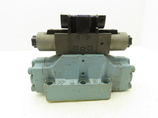 Nachi DSE-G06-C5-GR-D2-11 Hydraulic Directional Control Solenoid Valve 24VDC 3/4
