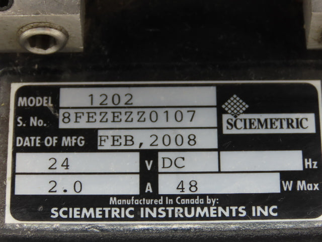Sciemetric Instruments 1202 SigPOD 8" PLC Process Signature Verification Unit