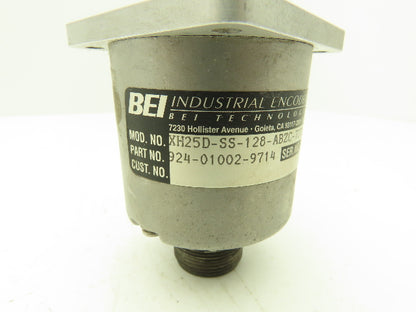 BEI Technologies XH25D-SS-128-ABZC-7272-EM18 Rotary Encoder 10-Pin 5-24VDC