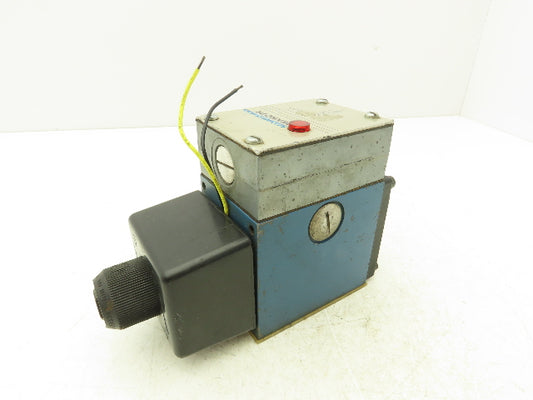 Rexroth 4WE10D31/CW110N9DAL/V Hydraulic Directional Solenoid Valve 120V 4/2