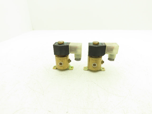CKD 5830-2H AB3X Pneumatic Air Solenoid Valve 12-24VDC 1/4" NPT 0.2 Mpa Lot of 2