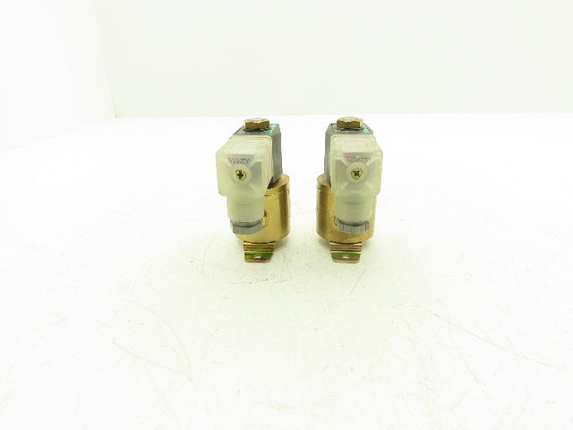 CKD 5830-2H AB3X Pneumatic Air Solenoid Valve 12-24VDC 1/4" NPT 0.2 Mpa Lot of 2