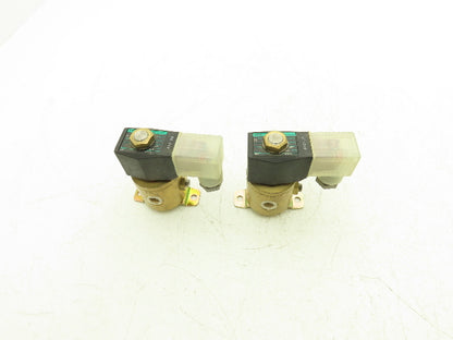 CKD 5830-2H AB3X Pneumatic Air Solenoid Valve 12-24VDC 1/4" NPT 0.2 Mpa Lot of 2