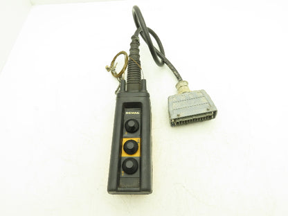 Demag Crane DST 3 Hoist Control Pendant 3-Button 2-Speed 3' Cord Length 24-Pin