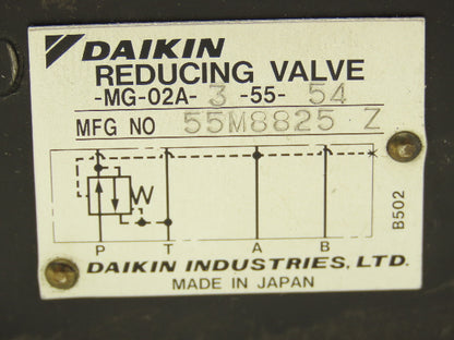 Daikin MG-02A-3-55-54 Hydraulic Pressure Reducing Modular Stack Valve