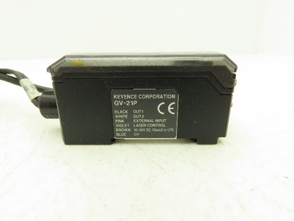 Keyence GV-H45 Digital CMOS Laser Sensor Head Laser Amplifier GV-21P Set